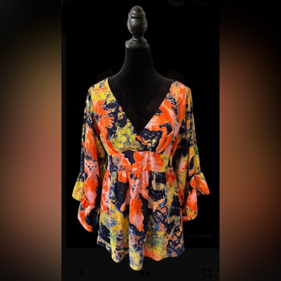 Betsey Johnson: Ruffled Floral Boho Blouse - Picture 8 of 17